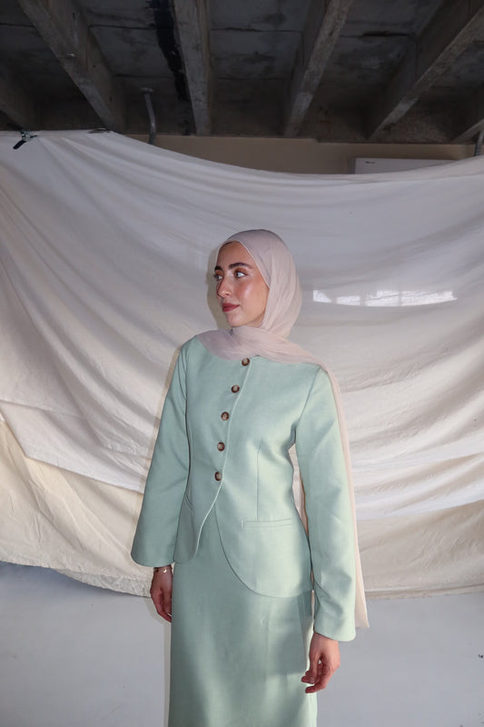 Kaia Vest Blazer - Matcha
