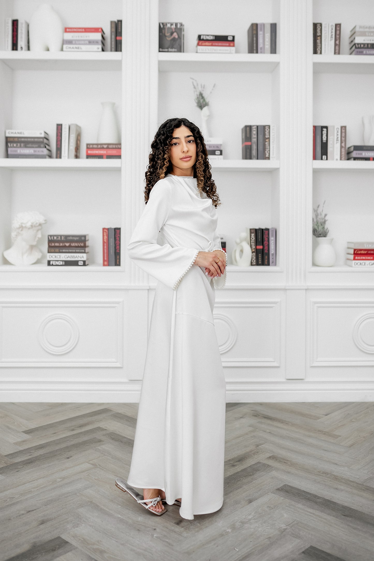 Awa Pearl Dress - Snow