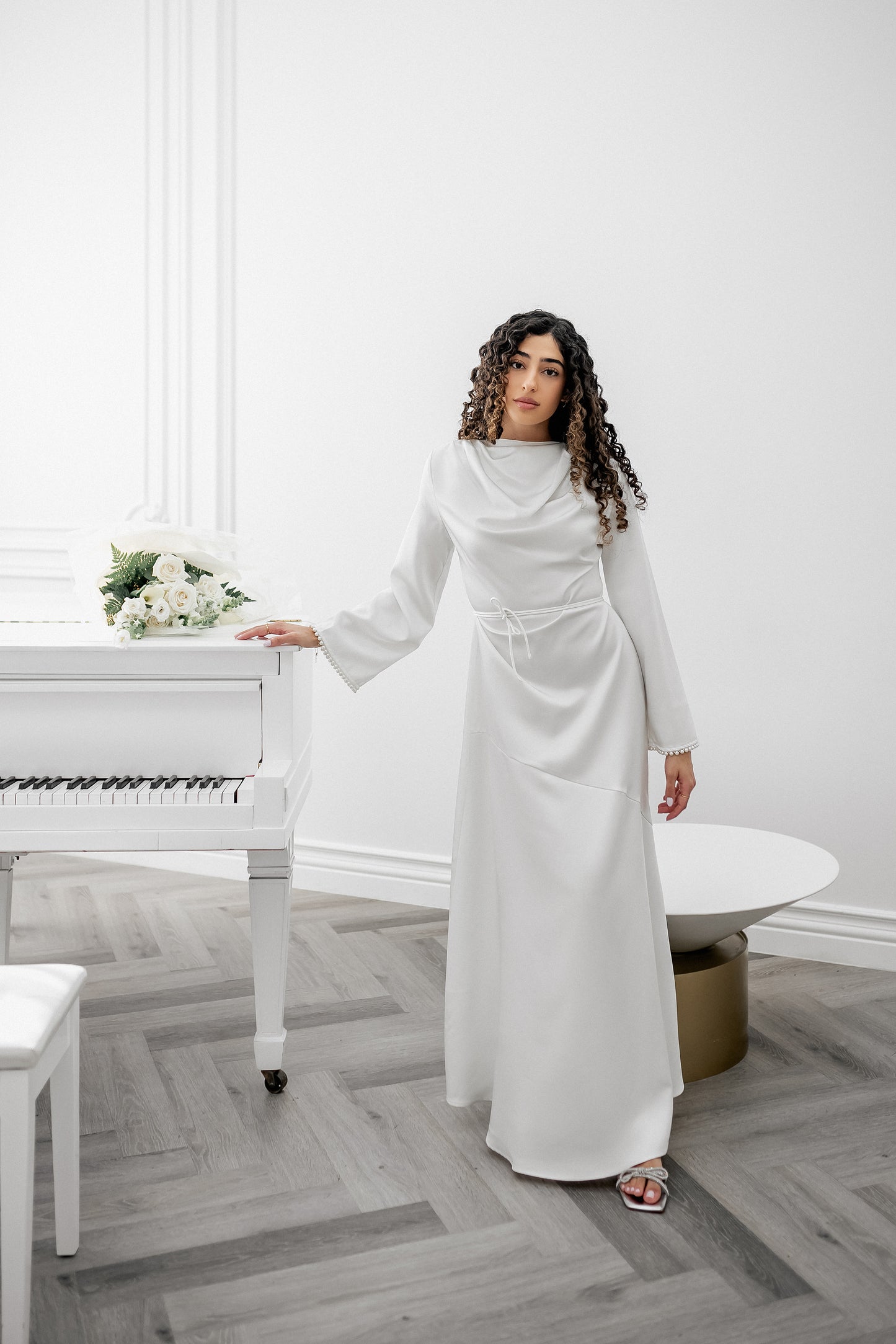 Awa Pearl Dress - Snow